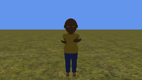 A CNA avatar on the original ground model.